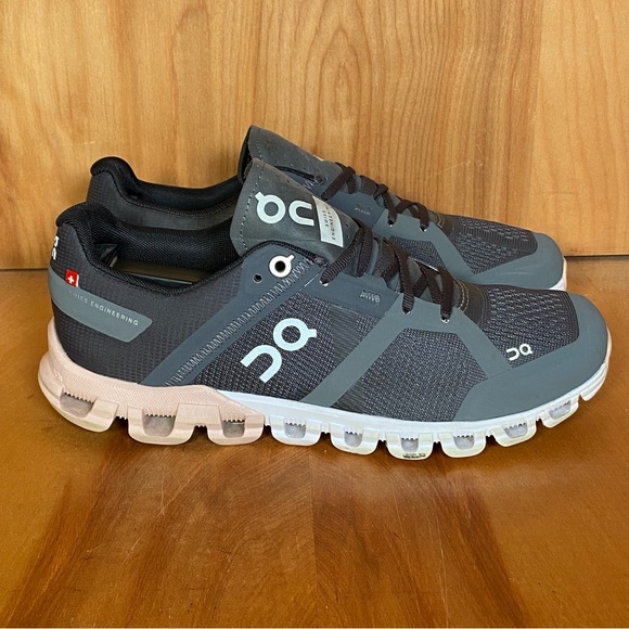 On Running Shoes - Womens 6 On Running Cloudswift Athletic Shoes Grey Pink SEF0489